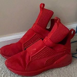 Puma by rihanna red sneakers sz 8